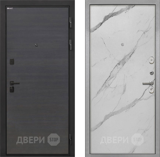 Дверь Интекрон (INTECRON) Профит Black Эковенге Гладкая Мрамор натуральный арктик в Звенигород