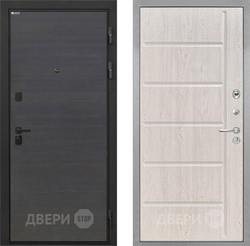 Входная металлическая Дверь Интекрон (INTECRON) Профит Black Эковенге ФЛ-102 Сосна белая в Звенигород