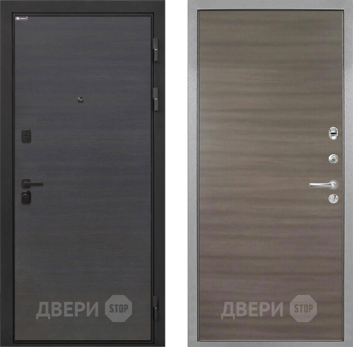 Входная металлическая Дверь Интекрон (INTECRON) Профит Black Эковенге Гладкая Дуб тоскано поперечный в Звенигород