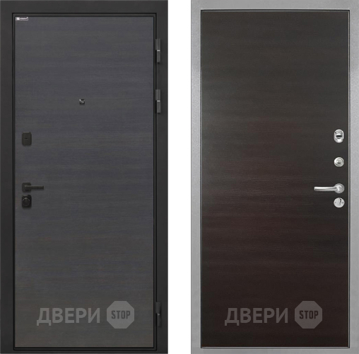 Дверь Интекрон (INTECRON) Профит Black Эковенге Гладкая Эковенге поперечный в Звенигород