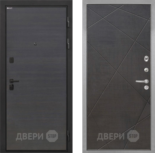 Дверь Интекрон (INTECRON) Профит Black Эковенге Лучи-М Венге распил кофе в Звенигород
