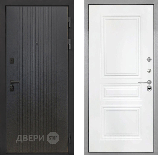 Входная металлическая Дверь Интекрон (INTECRON) Профит Black ФЛ-295 ФЛ-243 Белый матовый в Звенигород