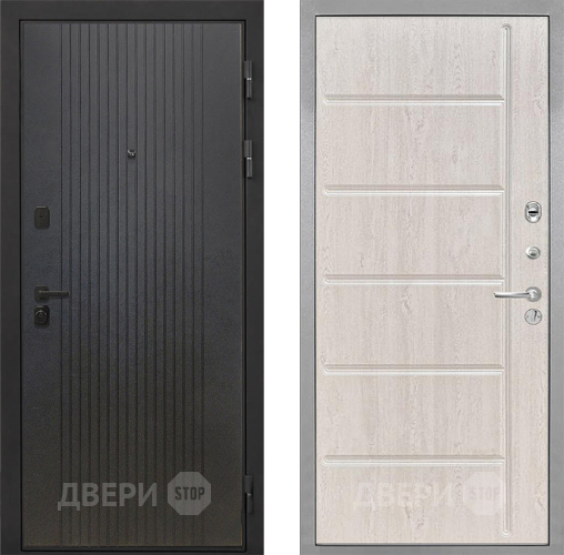 Входная металлическая Дверь Интекрон (INTECRON) Профит Black ФЛ-295 ФЛ-102 Сосна белая в Звенигород
