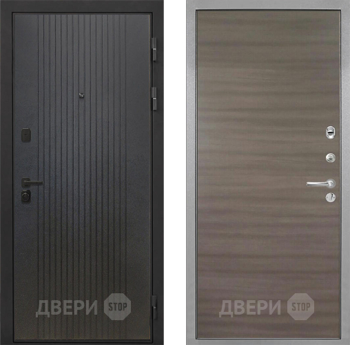 Входная металлическая Дверь Интекрон (INTECRON) Профит Black ФЛ-295 Гладкая Дуб тоскано поперечный в Звенигород