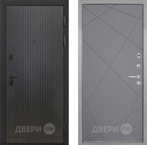 Дверь Интекрон (INTECRON) Профит Black ФЛ-295 Лучи-М Графит софт в Звенигород