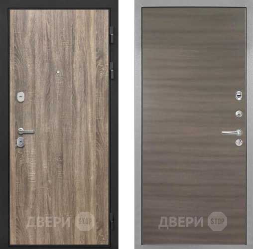 Входная металлическая Дверь Интекрон (INTECRON) Гектор Дуб Турин Гладкая Дуб тоскано поперечный в Звенигород