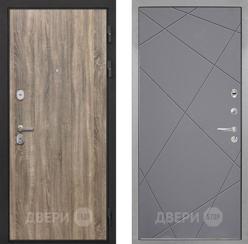 Дверь Интекрон (INTECRON) Гектор Дуб Турин Лучи-М Графит софт в Звенигород