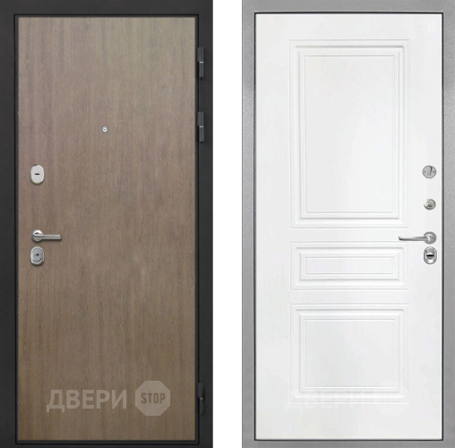 Дверь Интекрон (INTECRON) Гектор Венге Коричневый ФЛ-243 Белый матовый в Звенигород