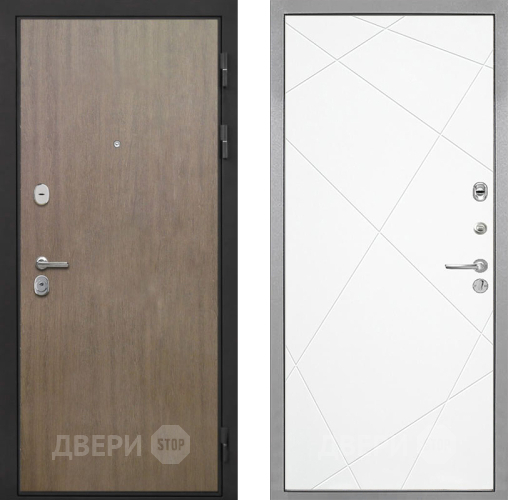 Входная металлическая Дверь Интекрон (INTECRON) Гектор Венге Коричневый Лучи-М Софт милк в Звенигород