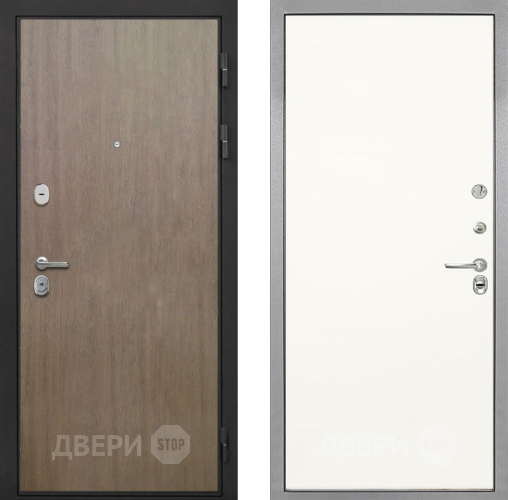 Входная металлическая Дверь Интекрон (INTECRON) Гектор Венге Коричневый Гладкая Слоновая кость в Звенигород
