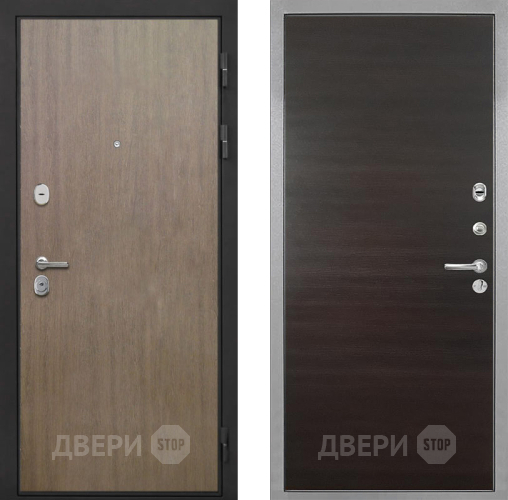 Входная металлическая Дверь Интекрон (INTECRON) Гектор Венге Коричневый Гладкая Эковенге поперечный в Звенигород