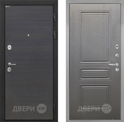 Входная металлическая Дверь Интекрон (INTECRON) Гектор Эковенге ФЛ-243 Графит вуд дуб в Звенигород