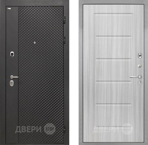 Входная металлическая Дверь Интекрон (INTECRON) Олимпия Black 4К ФЛ-39 Сандал белый в Звенигород