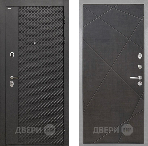 Входная металлическая Дверь Интекрон (INTECRON) Олимпия Black 4К Лучи-М Венге распил кофе в Звенигород