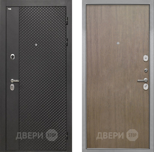Входная металлическая Дверь Интекрон (INTECRON) Олимпия Black 4К Гладкая шпон Венге коричневый в Звенигород
