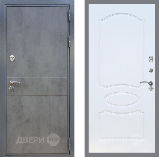 Дверь Рекс (REX) ФЛ-290 FL-128 Белый ясень в Звенигород