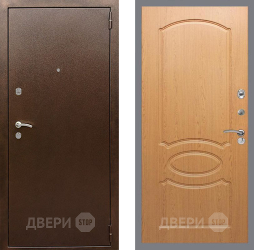Дверь Рекс (REX) 1А Медный Антик FL-128 Дуб в Звенигород