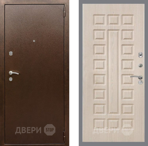 Дверь Рекс (REX) 1А Медный Антик FL-183 Беленый дуб в Звенигород