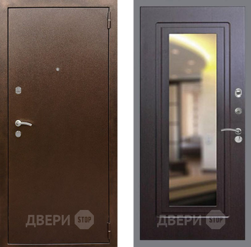 Дверь Рекс (REX) 1А Медный Антик FLZ-120 Венге в Звенигород