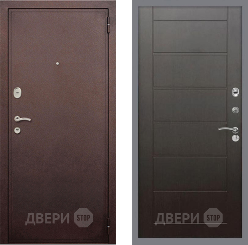 Входная металлическая Дверь Рекс (REX) 2 Медный Антик Сити Венге в Звенигород