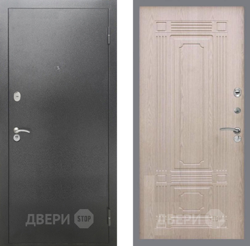 Дверь Рекс (REX) 2А Серебро Антик FL-2 Беленый дуб в Звенигород