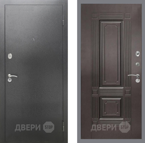 Дверь Рекс (REX) 2А Серебро Антик FL-2 Венге в Звенигород