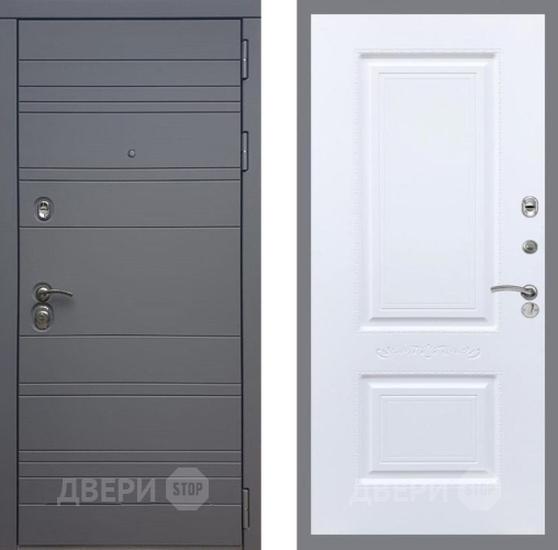 Входная металлическая Дверь Рекс (REX) 14 силк титан Смальта Силк Сноу в Звенигород