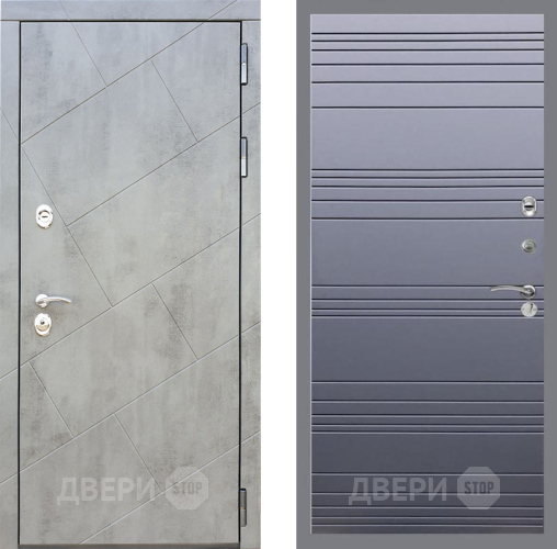 Дверь Рекс (REX) 22 Line Силк титан в Звенигород