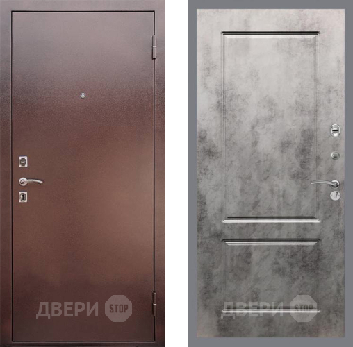 Входная металлическая Дверь Рекс (REX) 1 FL-117 Бетон темный в Звенигород