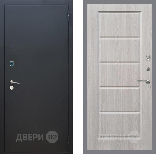 Дверь Рекс (REX) 1A Черный Муар FL-39 Беленый дуб в Звенигород