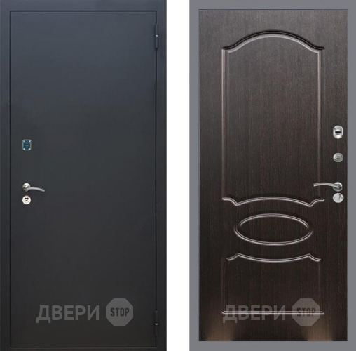 Дверь Рекс (REX) 1A Черный Муар FL-128 Венге светлый в Звенигород