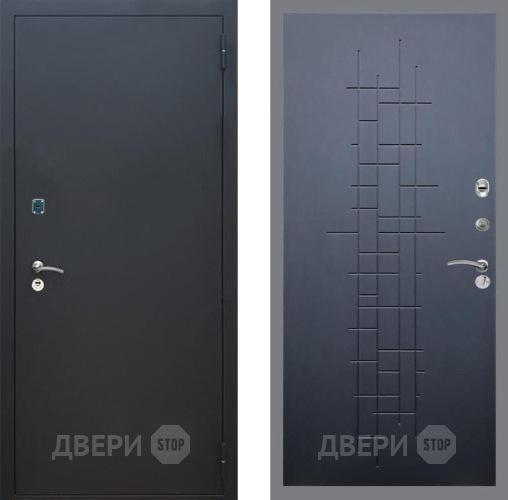 Дверь Рекс (REX) 1A Черный Муар FL-289 Ясень черный в Звенигород