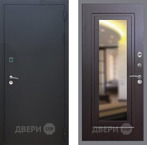 Дверь Рекс (REX) 1A Черный Муар FLZ-120 Венге в Звенигород