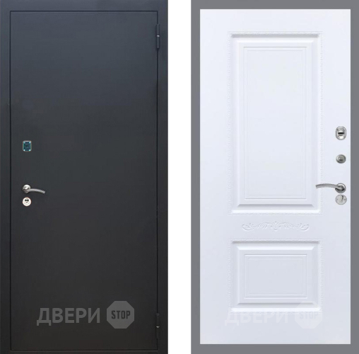 Дверь Рекс (REX) 1A Черный Муар Смальта Силк Сноу в Звенигород