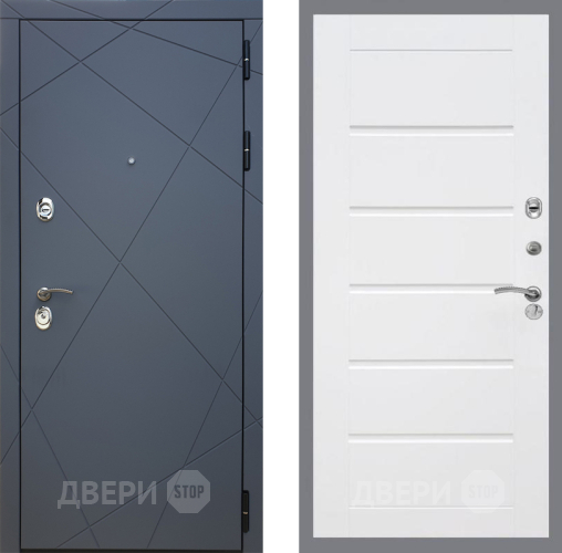 Дверь Рекс (REX) 13 Силк Титан Сити Белый ясень в Звенигород