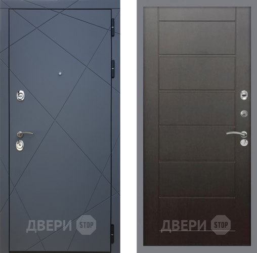 Входная металлическая Дверь Рекс (REX) 13 Силк Титан Сити Венге в Звенигород