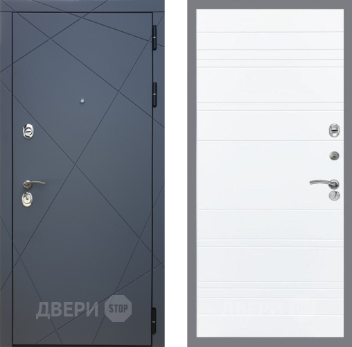 Входная металлическая Дверь Рекс (REX) 13 Силк Титан Line Силк Сноу в Звенигород