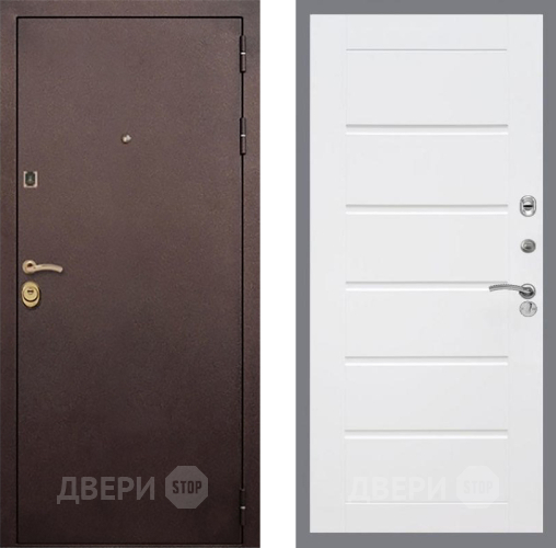 Входная металлическая Дверь Рекс (REX) Лайт 3К Сити Белый ясень в Звенигород