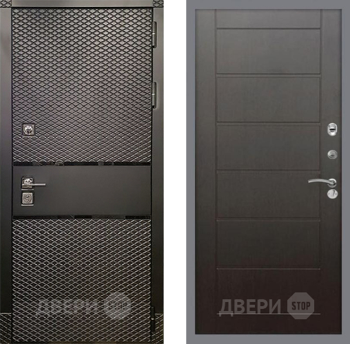 Входная металлическая Дверь Рекс (REX) 15 Черный Кварц Сити Венге в Звенигород