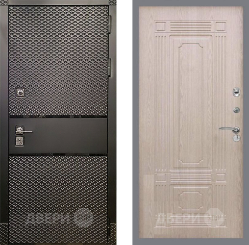Дверь Рекс (REX) 15 Черный Кварц FL-2 Беленый дуб в Звенигород