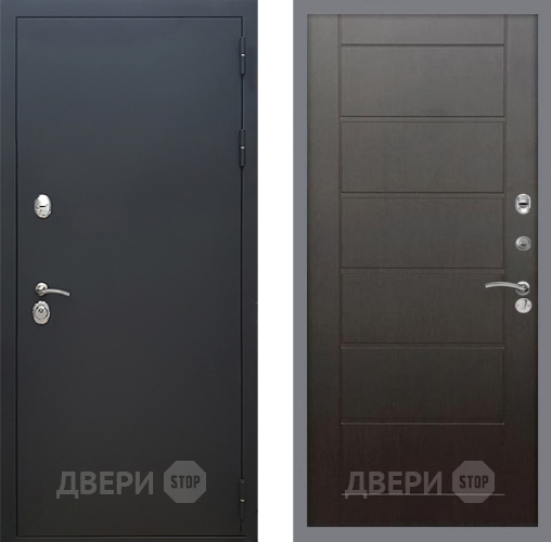 Входная металлическая Дверь Рекс (REX) 5 Черный Муар Сити Венге в Звенигород