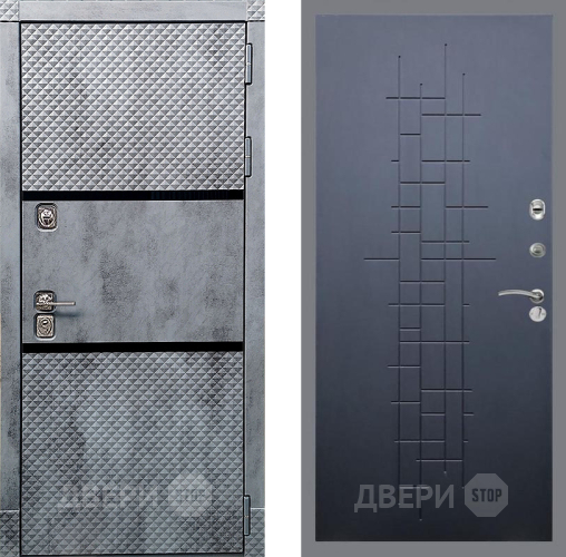Входная металлическая Дверь Рекс (REX) 15 Бетон Темный FL-289 Ясень черный в Звенигород