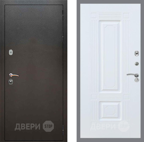 Дверь Рекс (REX) 5 Серебро Антик FL-2 Силк Сноу в Звенигород