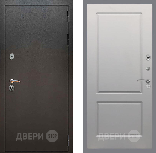 Дверь Рекс (REX) 5 Серебро Антик FL-117 Грей софт в Звенигород