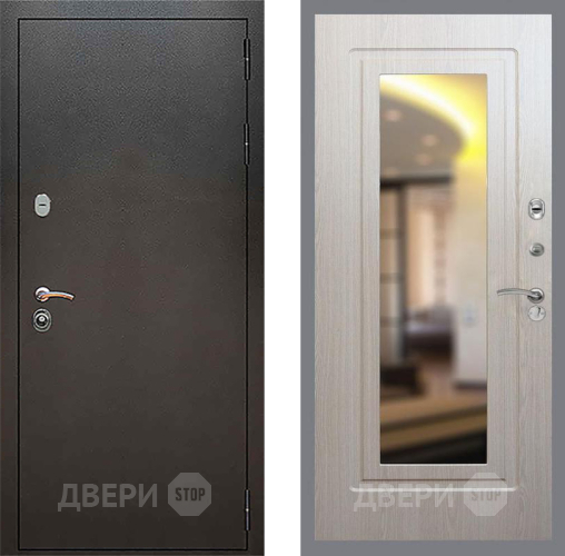 Дверь Рекс (REX) 5 Серебро Антик FLZ-120 Беленый дуб в Звенигород