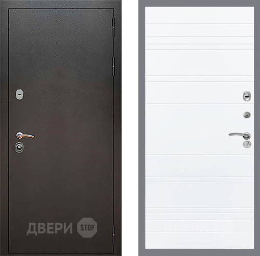 Дверь Рекс (REX) 5 Серебро Антик Line Силк Сноу в Звенигород