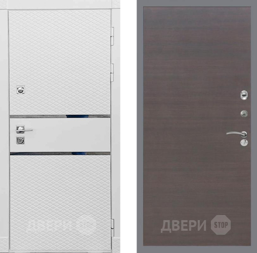 Дверь Рекс (REX) 15 Силк Сноу GL венге поперечный в Звенигород
