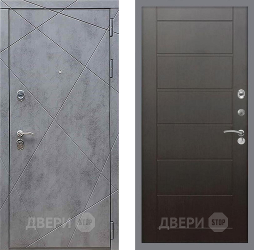 Дверь Рекс (REX) 13 Бетон Темный Сити Венге в Звенигород