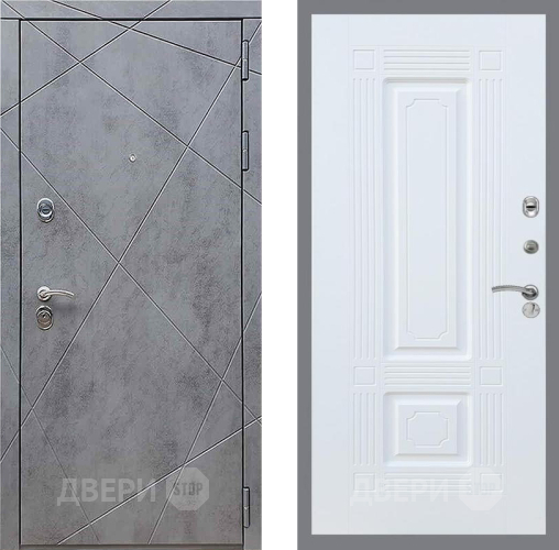 Дверь Рекс (REX) 13 Бетон Темный FL-2 Силк Сноу в Звенигород