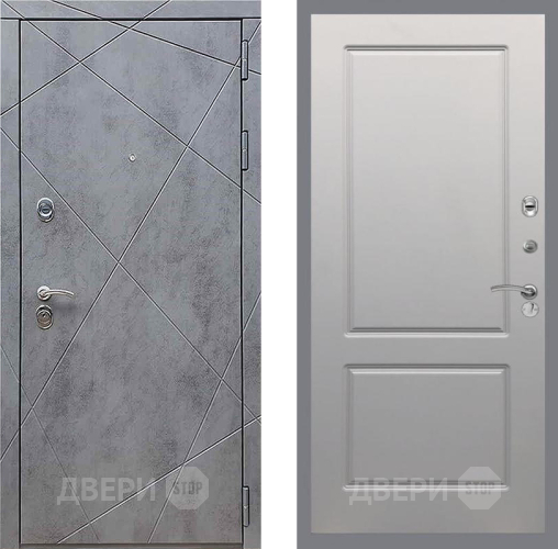 Дверь Рекс (REX) 13 Бетон Темный FL-117 Грей софт в Звенигород